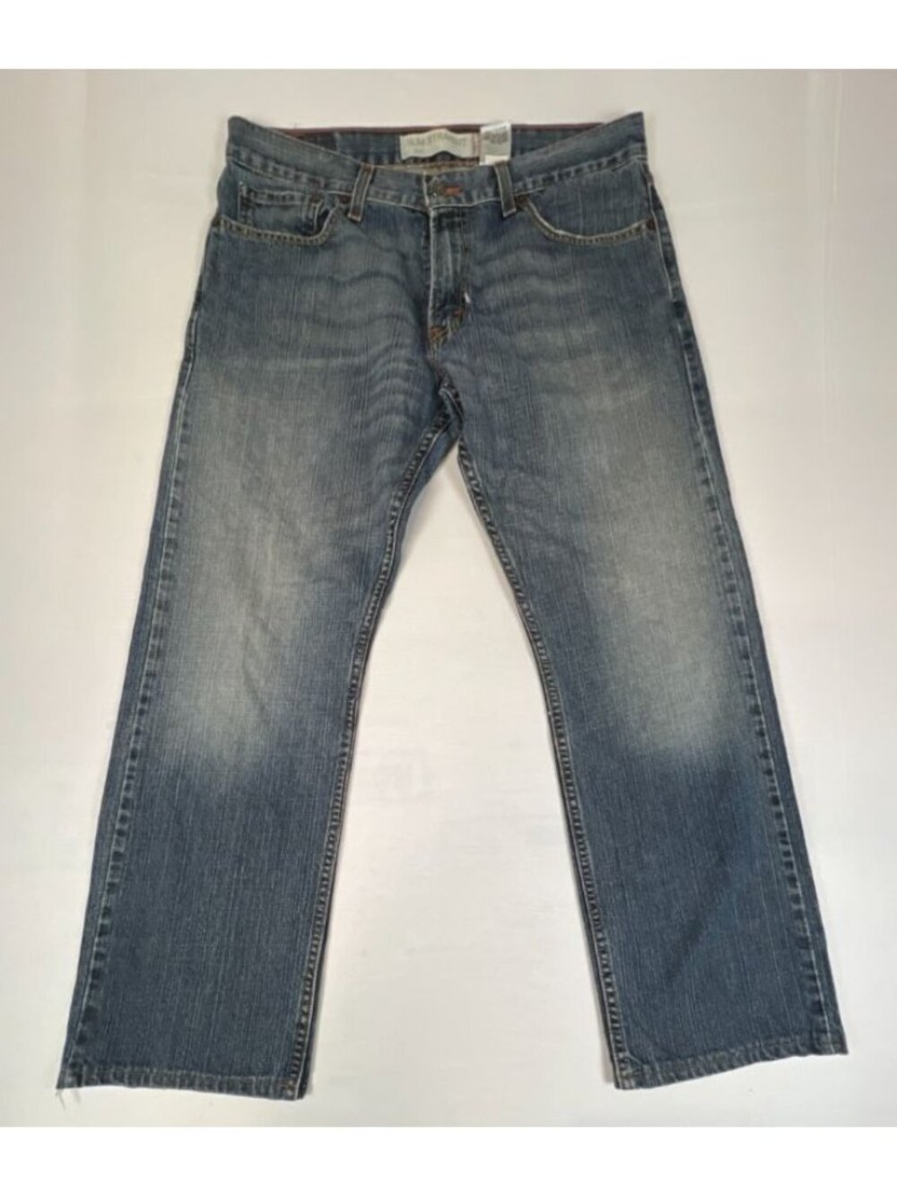 Men's Levi's 514 Slim Straight Jeans Light Wash Denim Size W34 L30